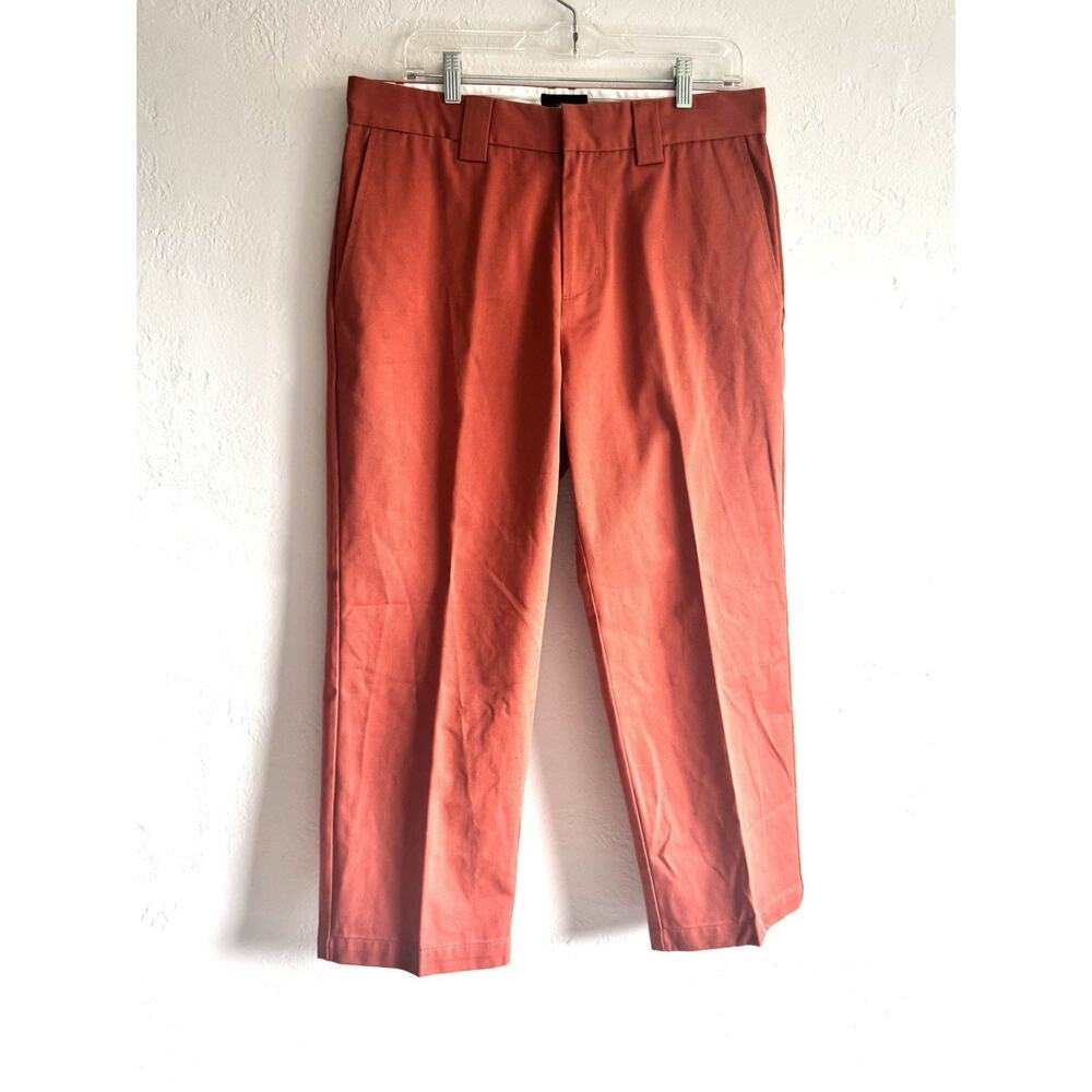 Stussy Vintage MENS cropped straight leg modern pants NWT size 32 burnt orange
